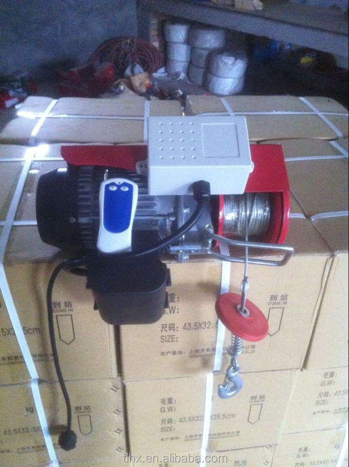 china supplier micro wireless remote control electric hoist 50kg