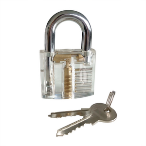 Practice Padlock Transparent Lock Picking Practice for Locksmith Box Packing