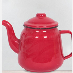 12/'14'/16' Decorative personalized enamel coffee tea pot/Promotion enamel tea pot high handle kettle