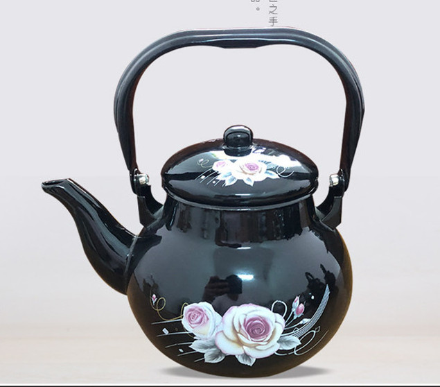 1.2L/1.7L/2.5L round enamel tea pot enamel kettles