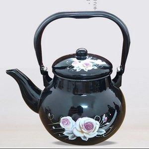 1.2L/1.7L/2.5L round enamel tea pot enamel kettles