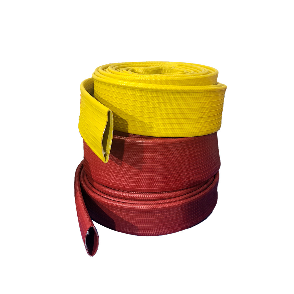 Promotional various 2.5'' Durable fire Hose Resistant Lay Flat fire hose roll With Couplings