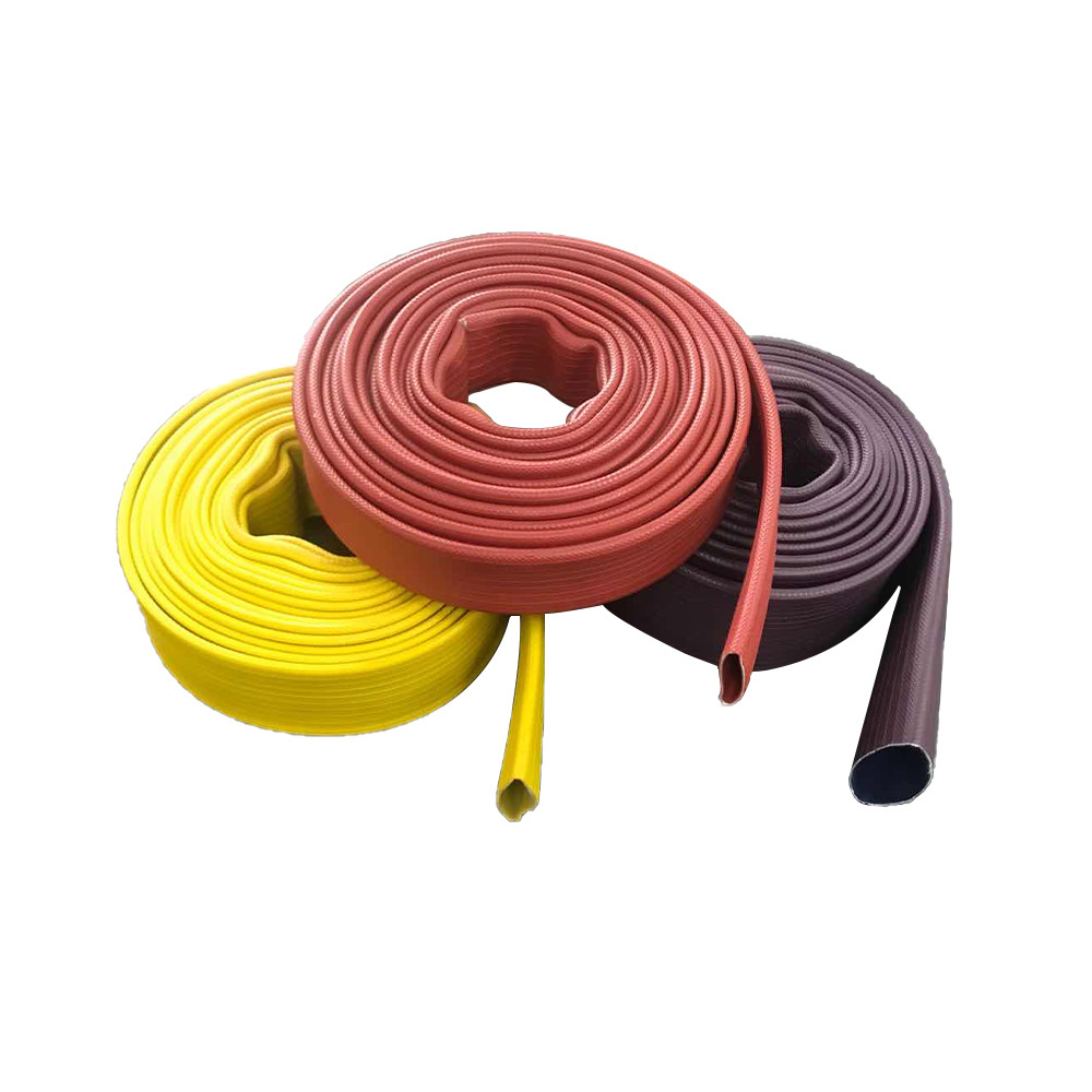 Promotional various 2.5'' Durable fire Hose Resistant Lay Flat fire hose roll With Couplings