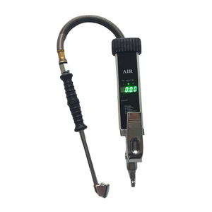 Wheelsky Highly Visible Tyre Pressure Gauge 5-255 Psi Aluminum Body Impact Resistant Digital Tire Inflator With Pressure Gauge