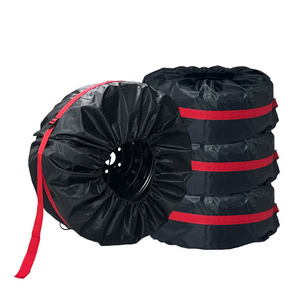 Wheelsky Hot Selling Car Tire Protector Cover Waterproof Wheel Storage Tote Bag  Polyester Tire Cover