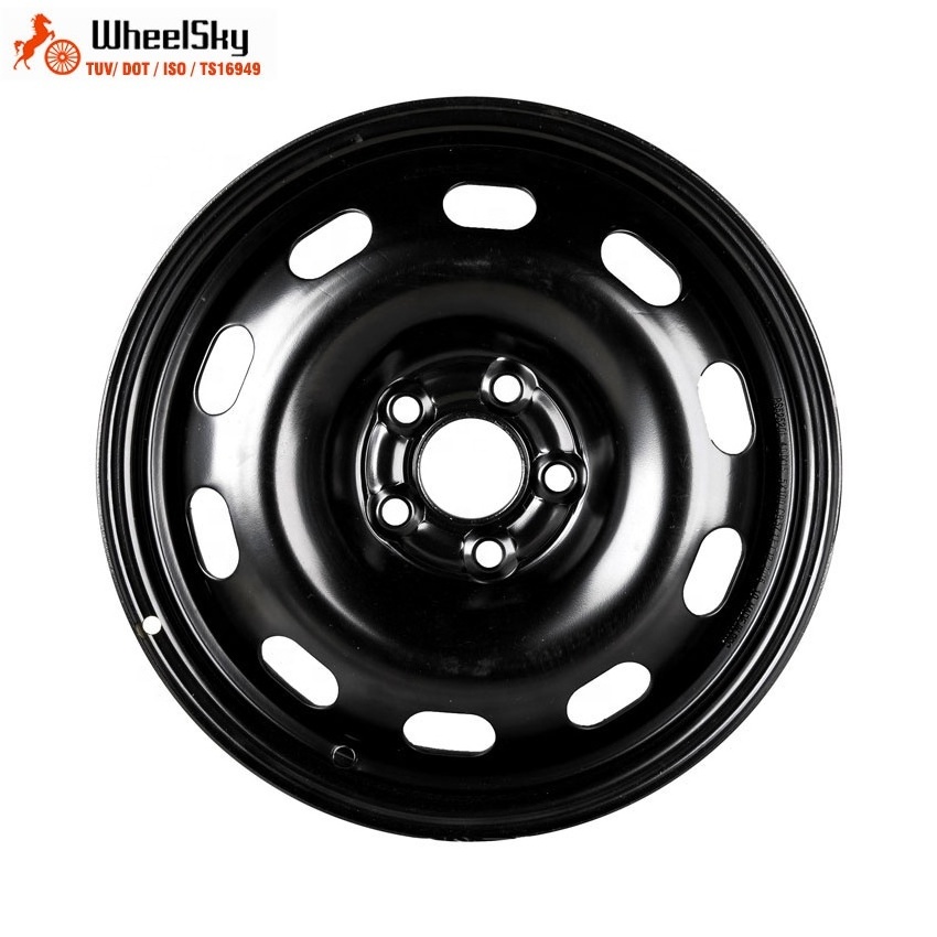 Wheelsky 525201 New Popular 15 Inch 15x4.0 PCD 5x100 steel spare wheel rim