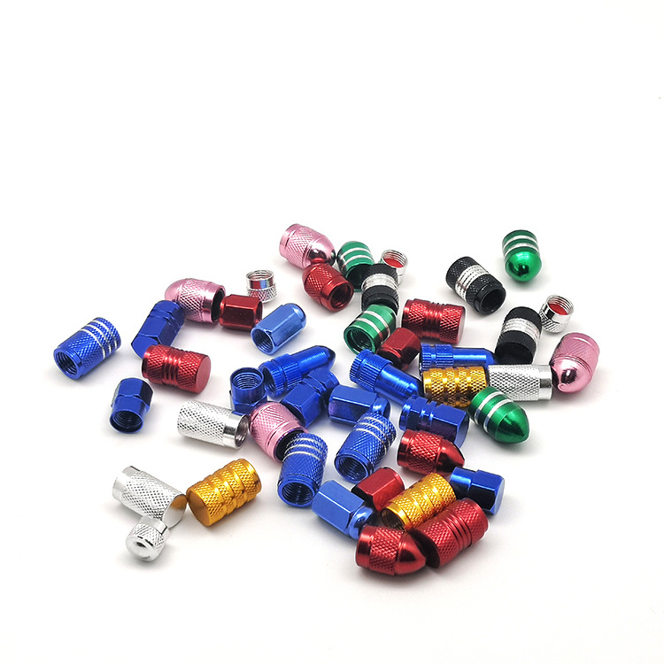 Wheelsky A cap custom logo indicator dust colorful metal/brass/plastic stem ABS chrome car tire valve caps