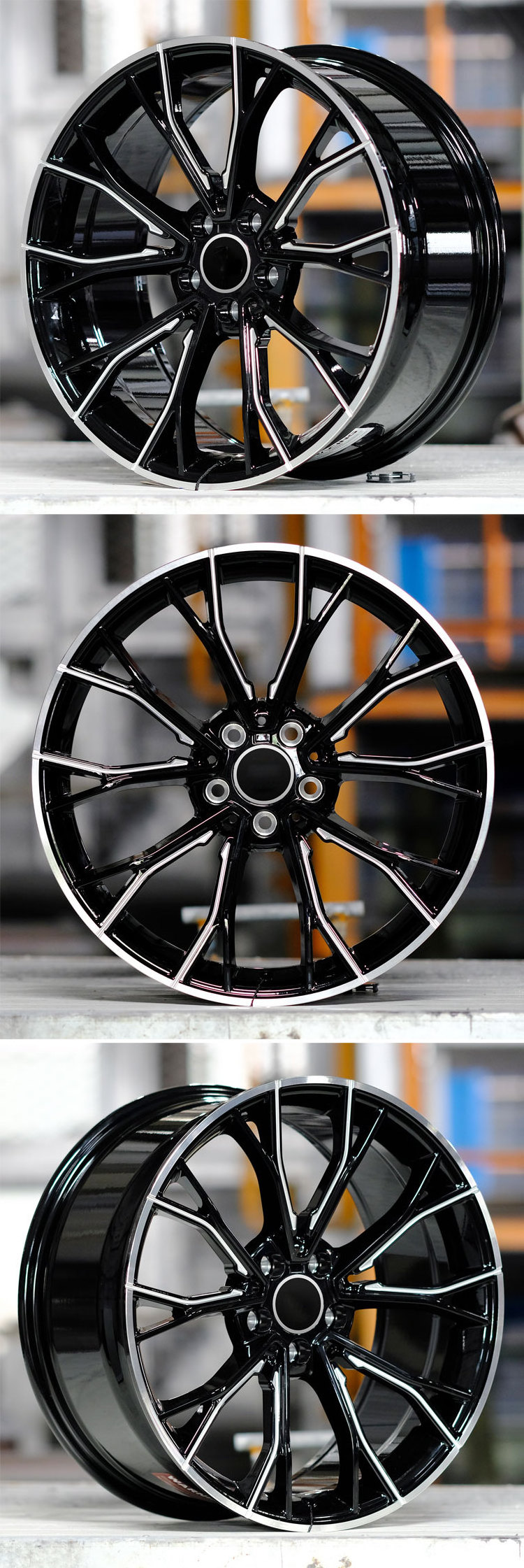 Wheelsky high quality deep concave brushed polished forged wheel rims 18 19 20 21 22 inch 5x114.3 aluminum alloy wheels