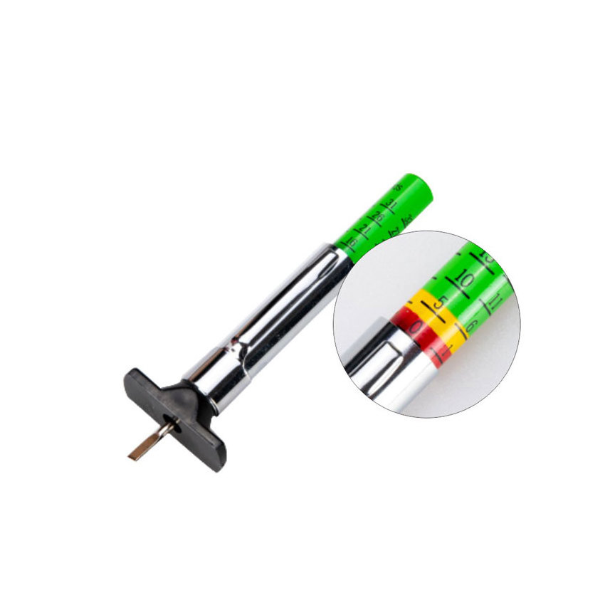 Wheelsky Aluminum Color printed Bar Tire Tread Depth Gauge