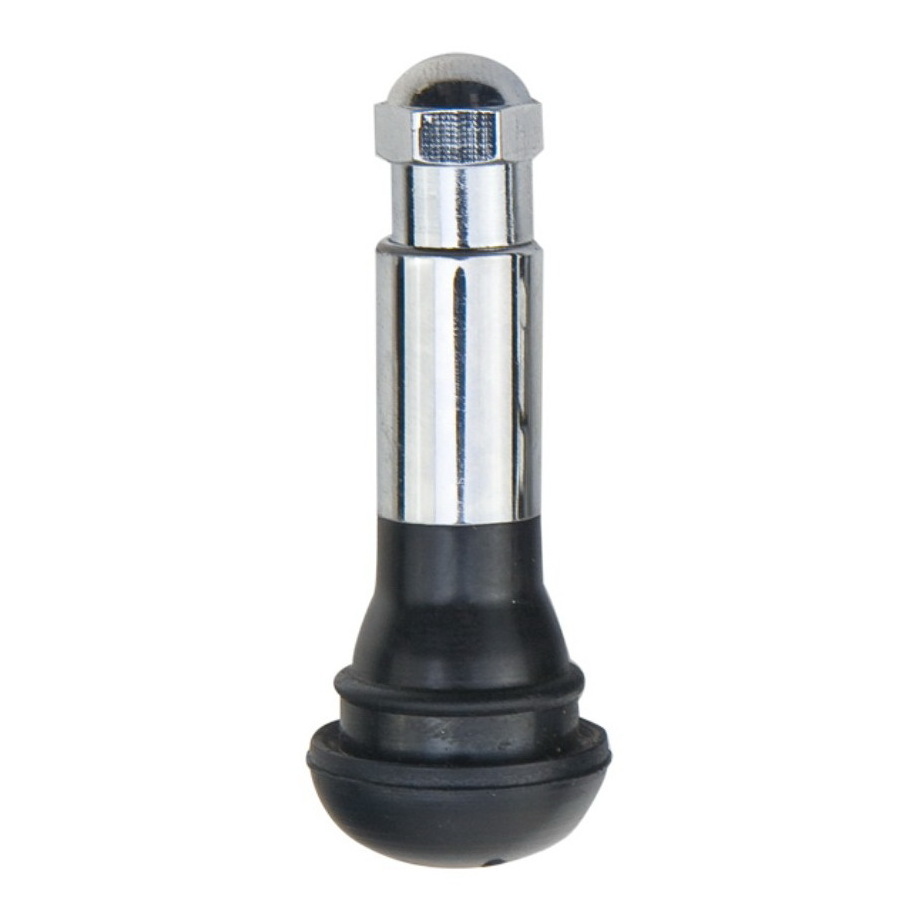 Wheelsky TR414C Tire Valve Stems Color Chrome Sleeve EPDM Rubber Snap-in Tubeless Valve For Car