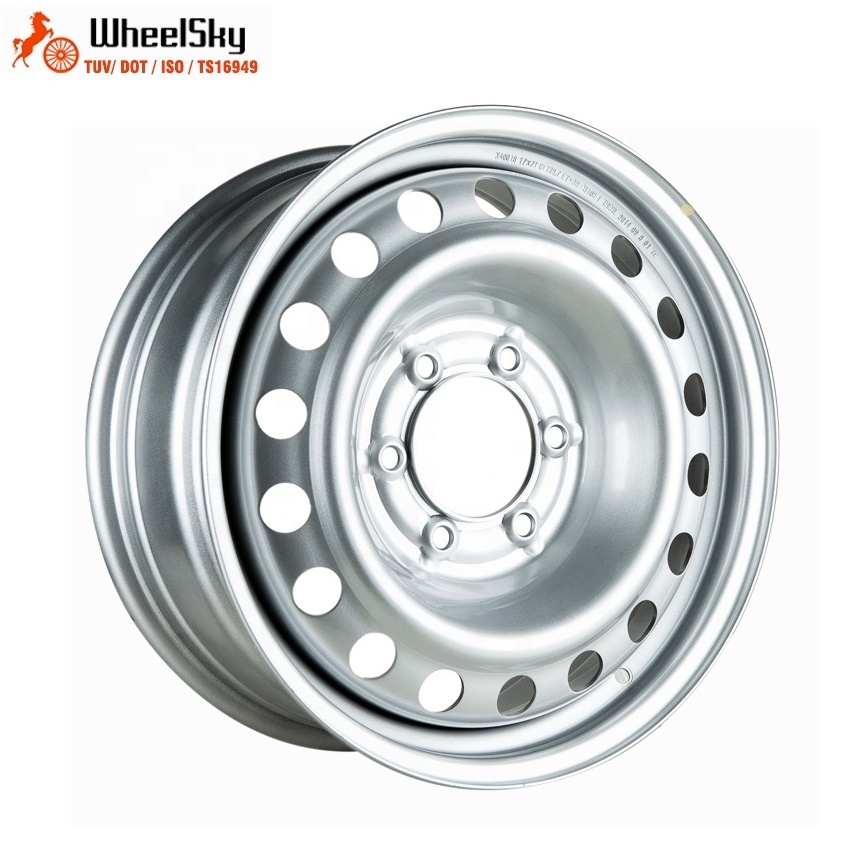 Wheelsky 785A02 17 inch 17x7.0 PCD 5x120 steel wheels for passenger car