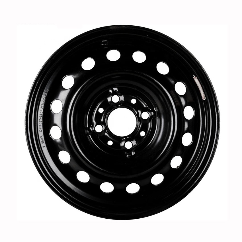 Wheelsky hot sale ET1455401-S 14 inch 14x5.5 PCD 4x100 650kg load capacity silver steel trailer wheel rim