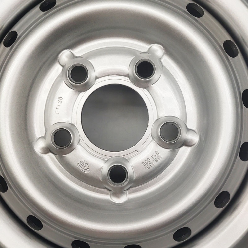 Wheelsky 565C01T-S Custom 15 inch 15X6.0 PCD 5x130 silver pickup light truck steel wheels