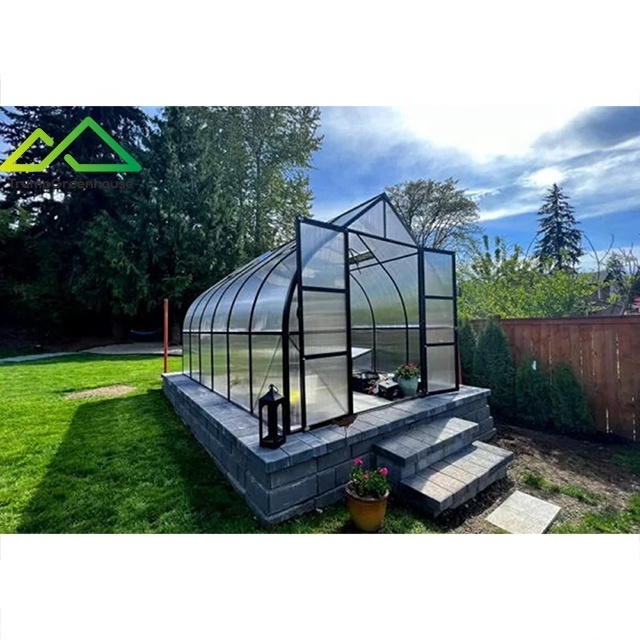 outdoor backyard use hot dip galvanized steel garden greenhouse winter garden greenhouse easy to build