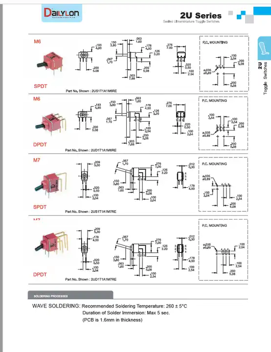 Toggle Switch MTS-2 Series Hotel retro golden rocker rocker round head with wire button switch Toggle switch