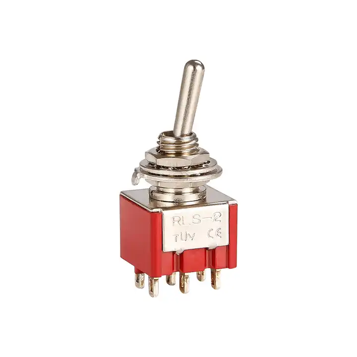 Toggle Switch MTS-2 Series Hotel retro golden rocker rocker round head with wire button switch Toggle switch