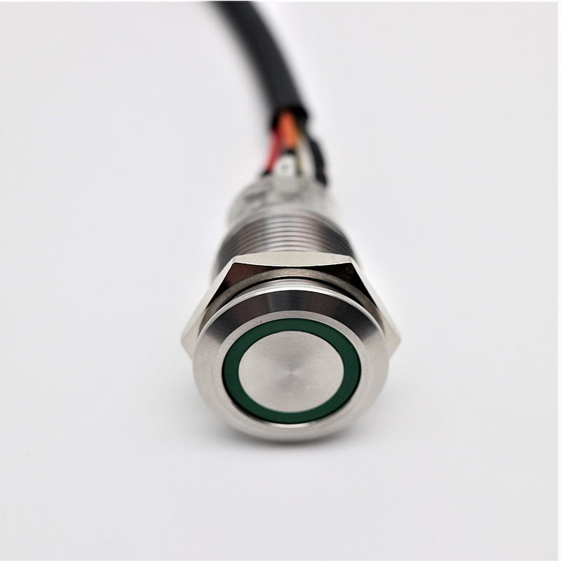 Customized LED Illuminated Push Button Switch led push button switch with cable