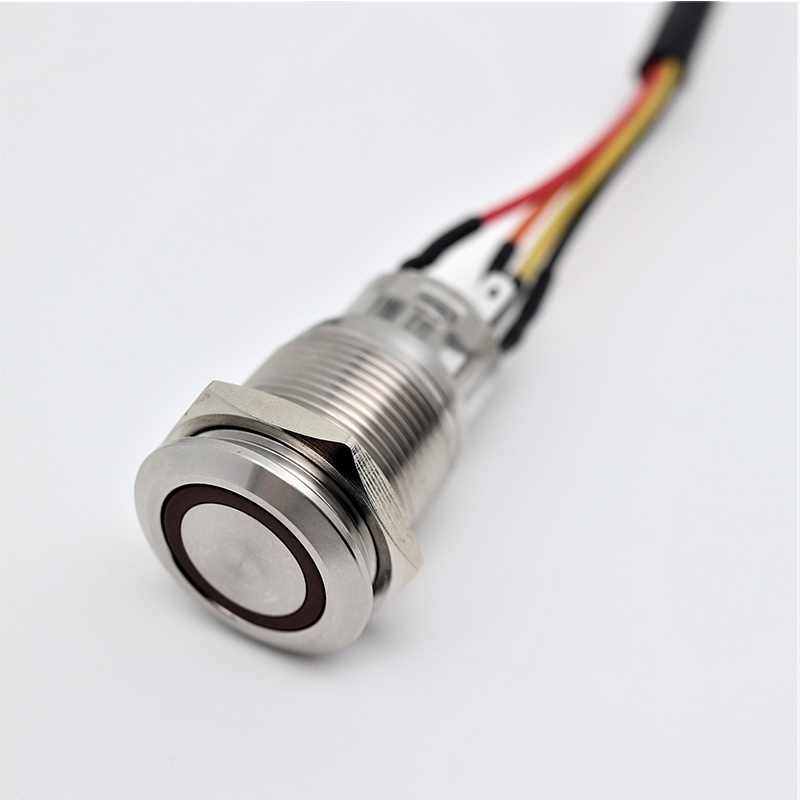 Customized LED Illuminated Push Button Switch led push button switch with cable