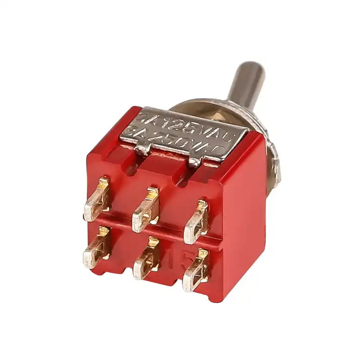 Toggle Switch MTS-2 Series Hotel retro golden rocker rocker round head with wire button switch Toggle switch