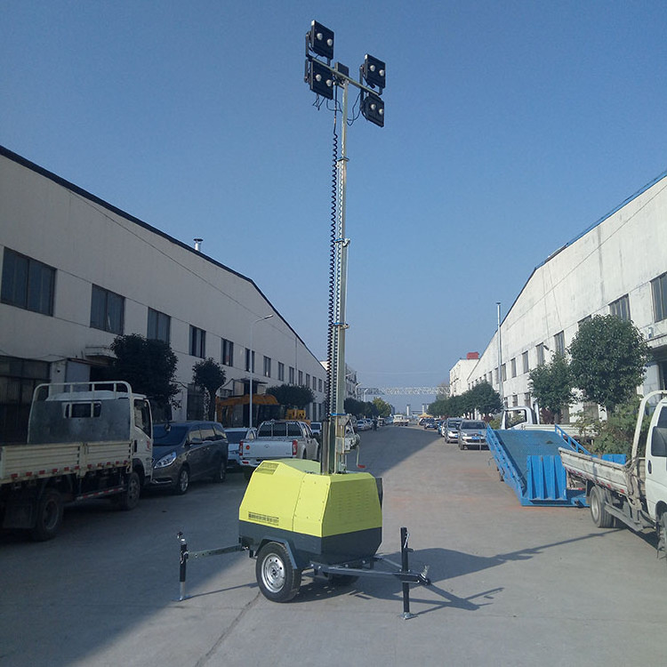 Portable lighting Tower Telescopic Mobile Light Tower cheap Price for sale