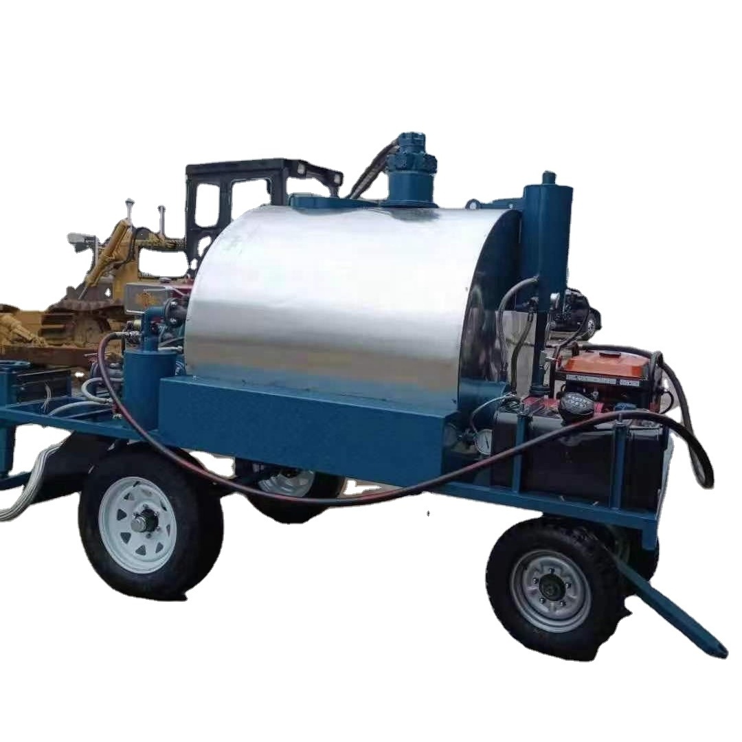 1.2 Ton Trailer Type Hot Melt Asphalt Spreader Emulsified Asphalt Spraying Machine with Bitumen Heater for Road Maintenance