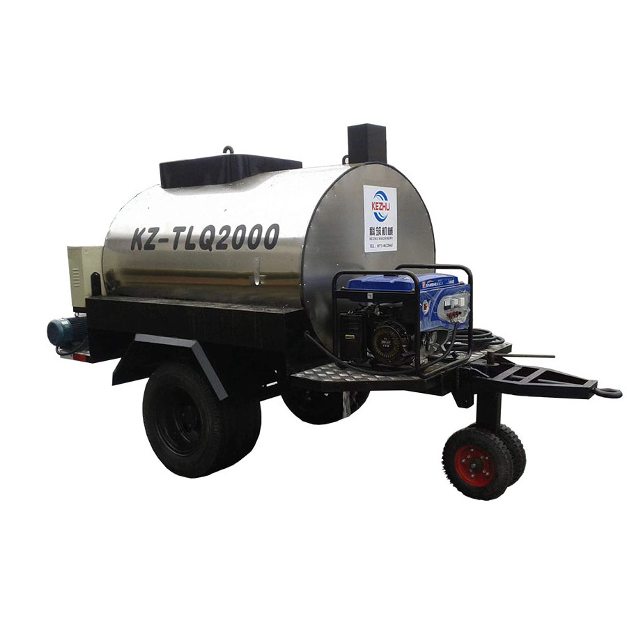 1.2 tons trailer smart emulsified asphalt  spreader hot oil bitumen spraying car