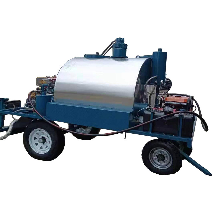 1.2 tons trailer smart emulsified asphalt  spreader hot oil bitumen spraying car