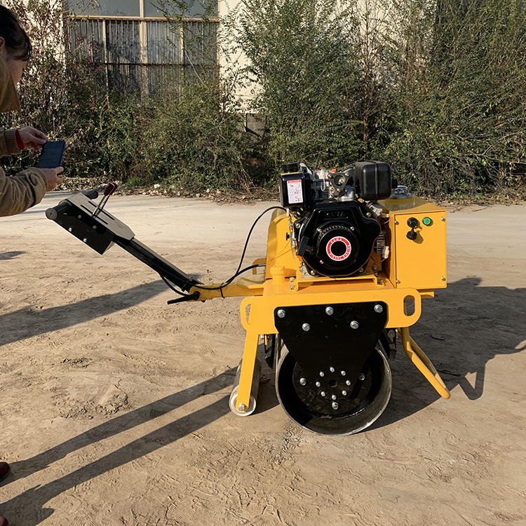 300kg Walk-behind Mini Road Roller 260mm Single Compact depth for Small Area Working