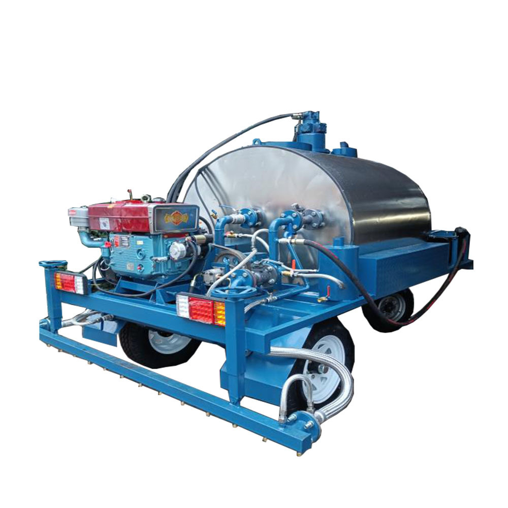 1.2 Ton Trailer Type Hot Melt Asphalt Spreader Emulsified Asphalt Spraying Machine with Bitumen Heater for Road Maintenance