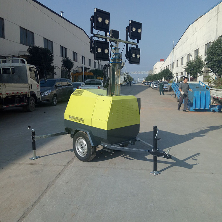 Portable lighting Tower Telescopic Mobile Light Tower cheap Price for sale