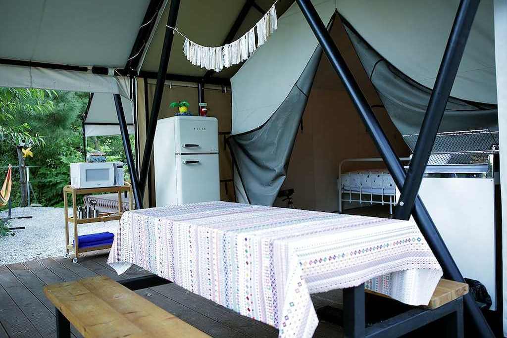 Hot sale steel tube structure canvas African safari resort tent luxury hotel tent