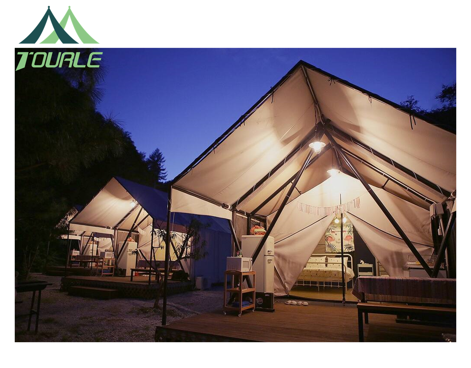 Hot sale steel tube structure canvas African safari resort tent luxury hotel tent