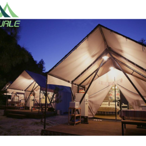 Hot sale steel tube structure canvas African safari resort tent luxury hotel tent