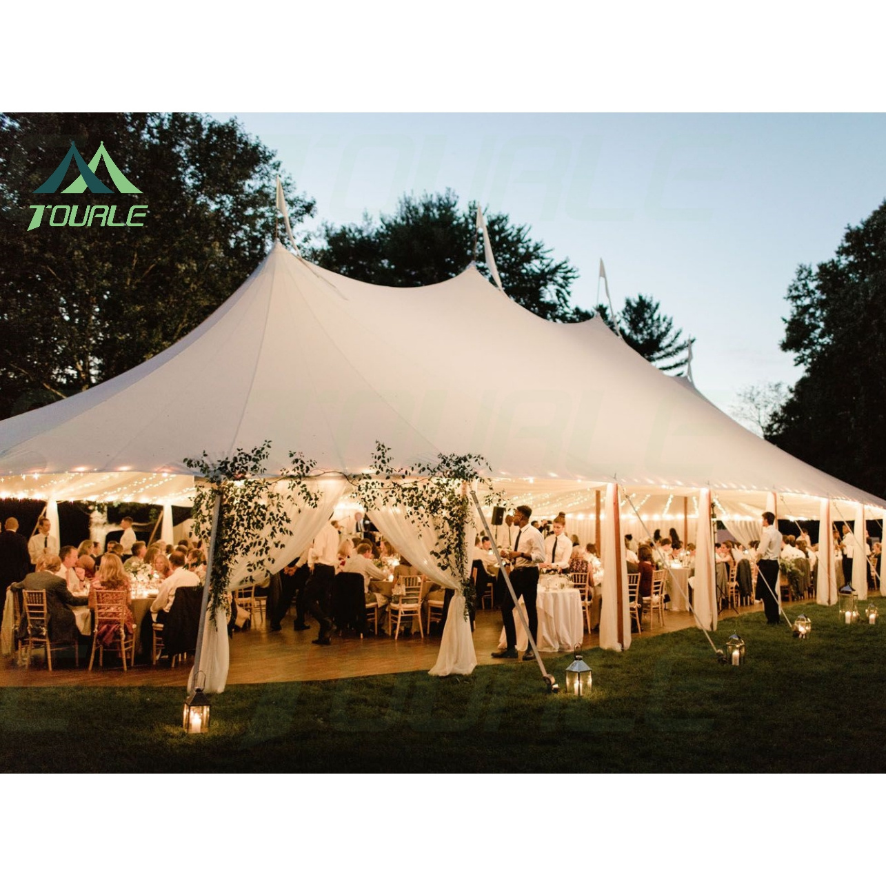 Large Marquee Outdoor Sailcloth  Party Tent for Event Pole tent strech  wedding tent for 100 people