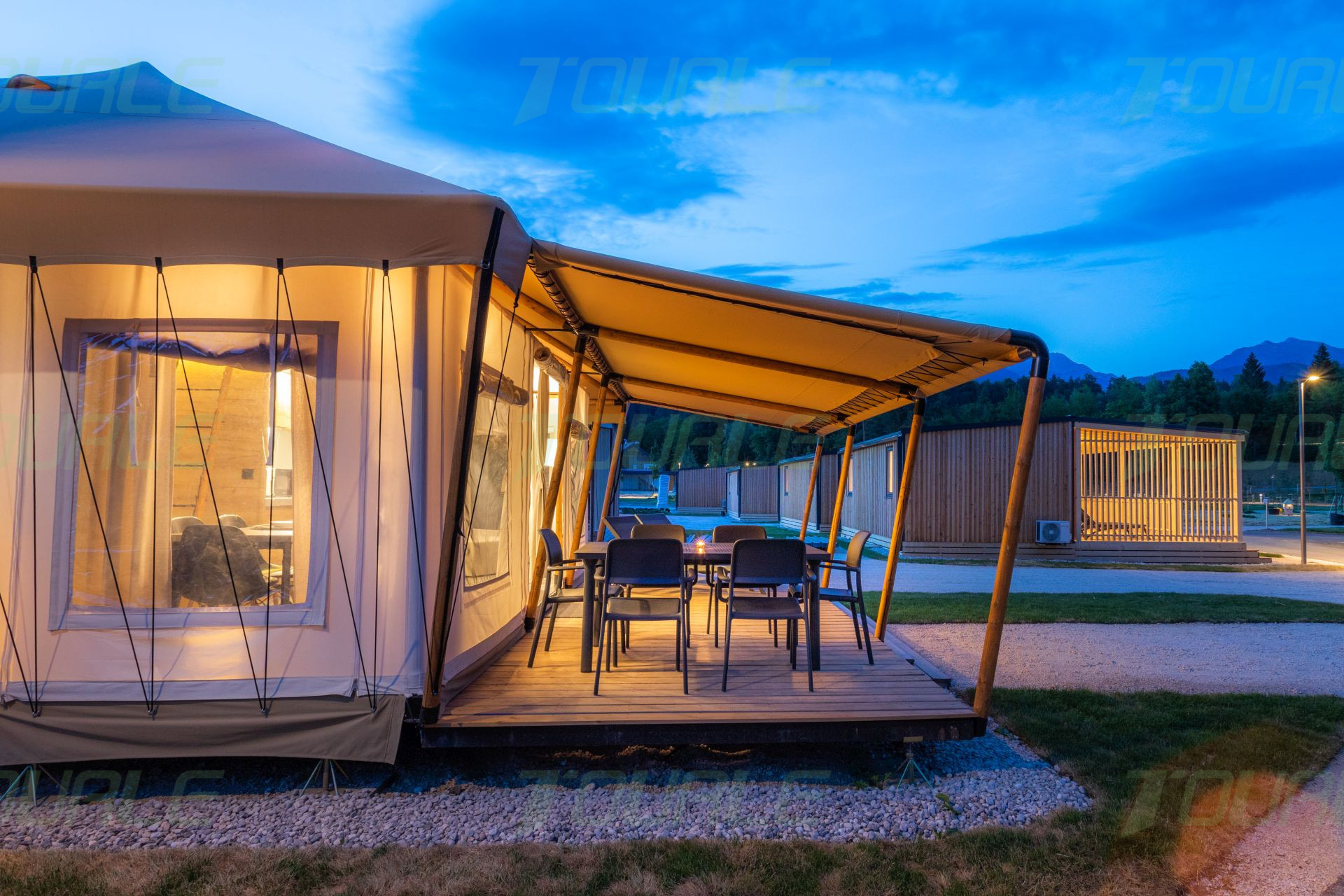 New design high end luxury prefab house safari tent for glamping  resort hotel  tent