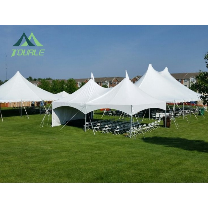 Private garden party Outdoor For 100 People Aluminum High Peak Pagoda Canopy Party Tent 20X20 High Peak Tent