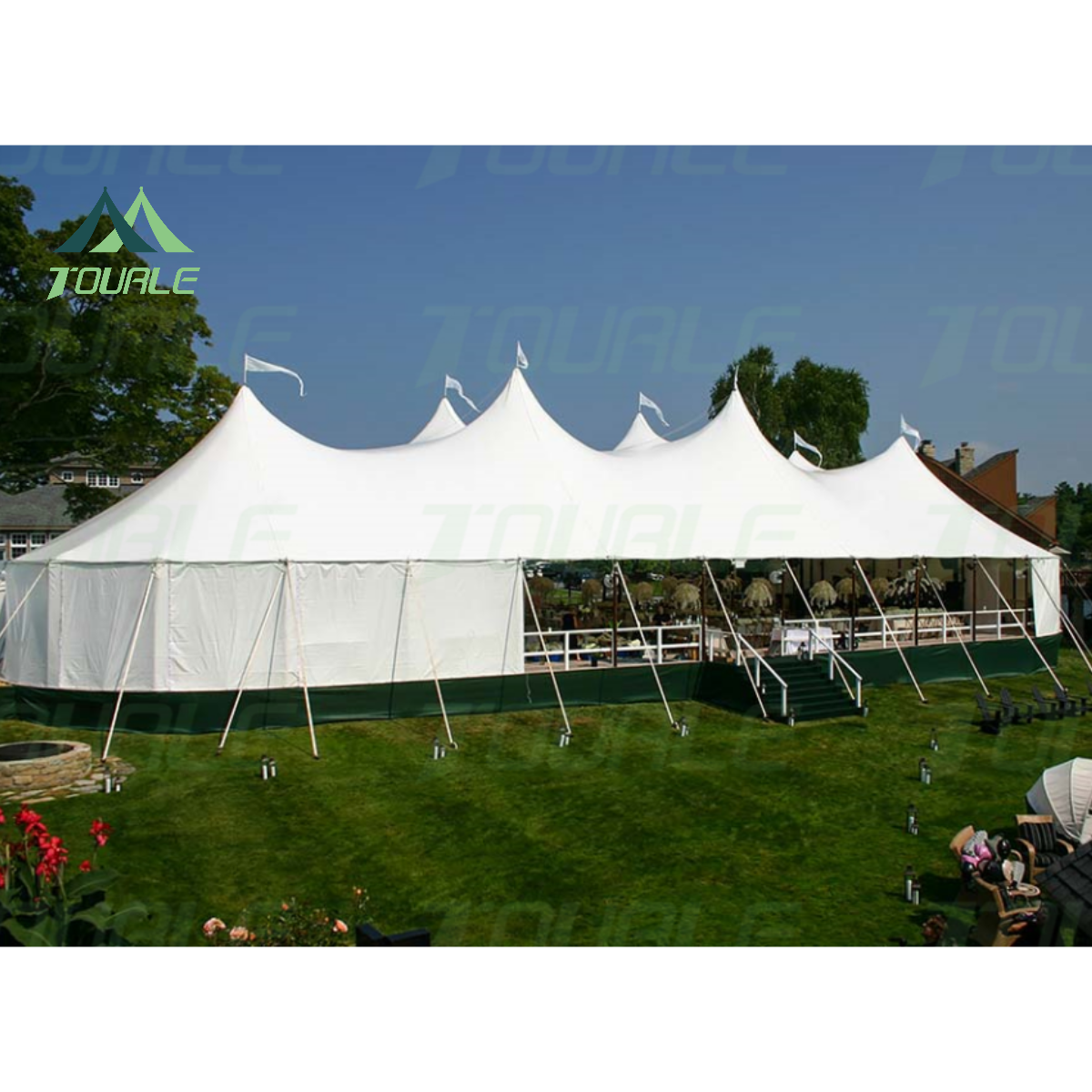 Large Marquee Outdoor Sailcloth  Party Tent for Event Pole tent strech  wedding tent for 100 people