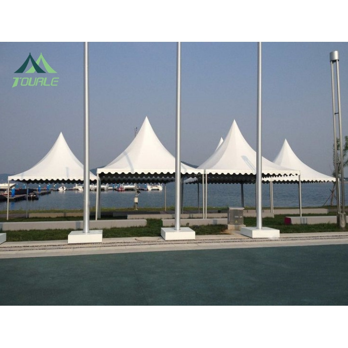 Outdoor Canvas Hexagon gazebo Pagoda Tent with waterproof canopy Luxury marquee party 3X3 4X4 5X5 6X6