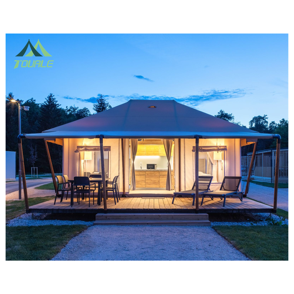 New design high end luxury prefab house safari tent for glamping  resort hotel  tent