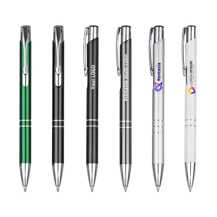 promotional Logo  laser carving Personalized Advertising Customised Ball Point Metal luxury Pen with custom logo