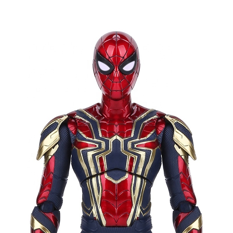 1/9 Scale Iron Spider Action Figure Toys Spider-man Articulated joints moveable figure Doll Multiple replaceable parts Model