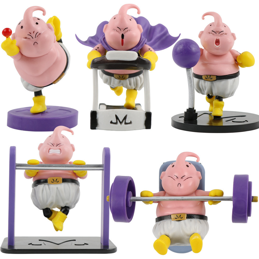 10cm Dragon-Balls Z Fitness BUU Action Figure Toys Collection PVC Model Vinyl Figurine Doll