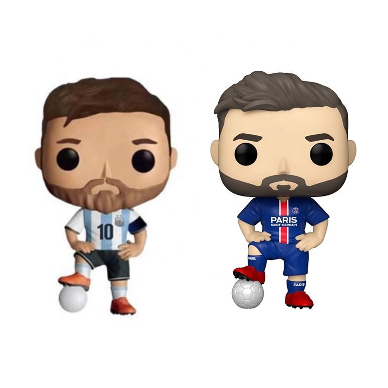 Football Star 10 50 LIONEL MESSI Action Figure Toys Football player Collection Model Toy Vinyl Figurine Doll With Box NEW