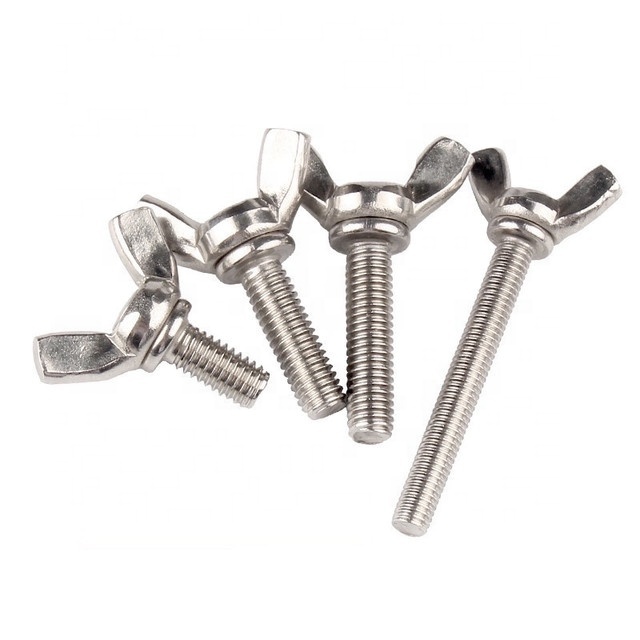 China Wholesale metric thread galvanized Steel Butterfly Bolt with wing nut