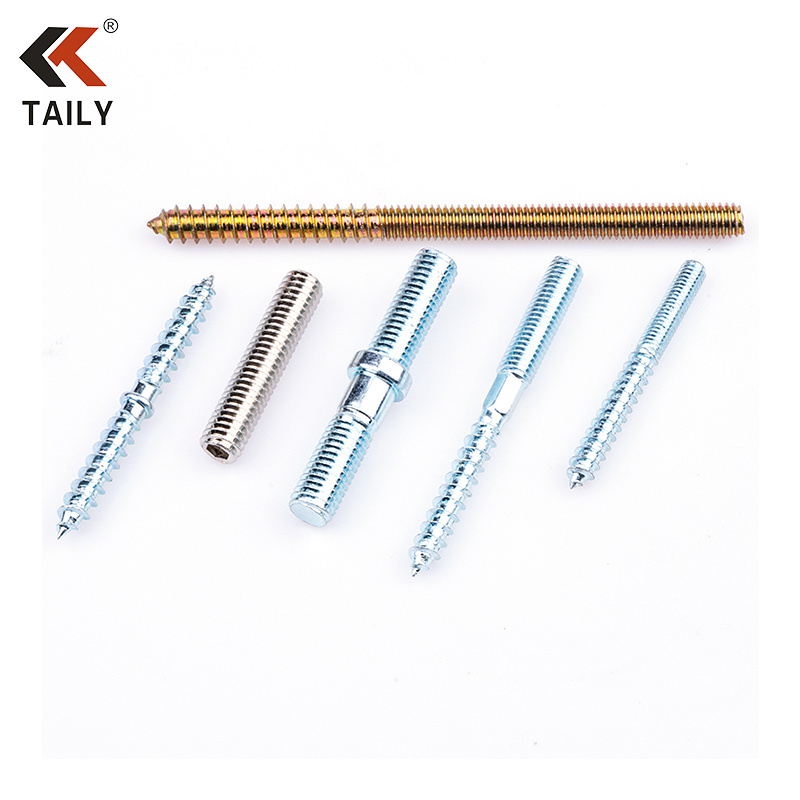 stud bolt hanger screw hanger bolt l foot stainless steel double head wood thread hanger bolt