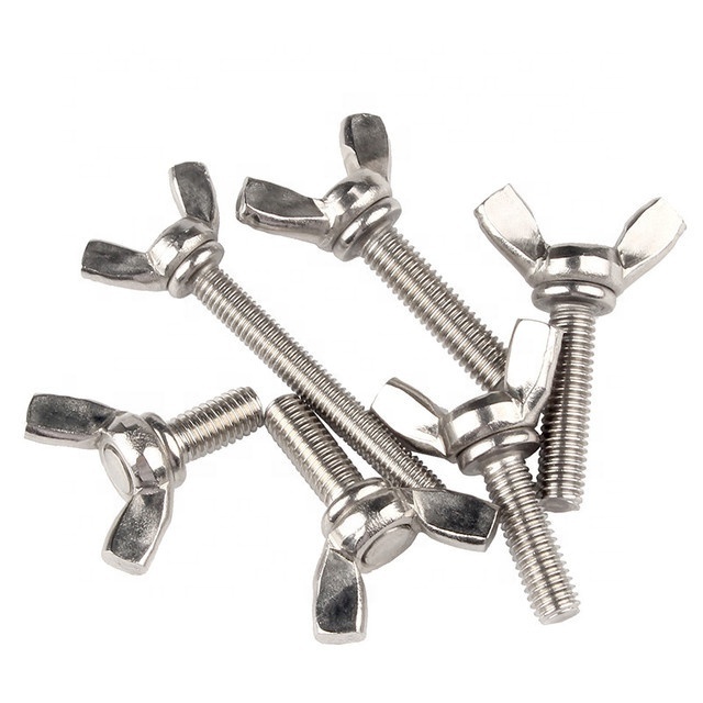 China Wholesale metric thread galvanized Steel Butterfly Bolt with wing nut