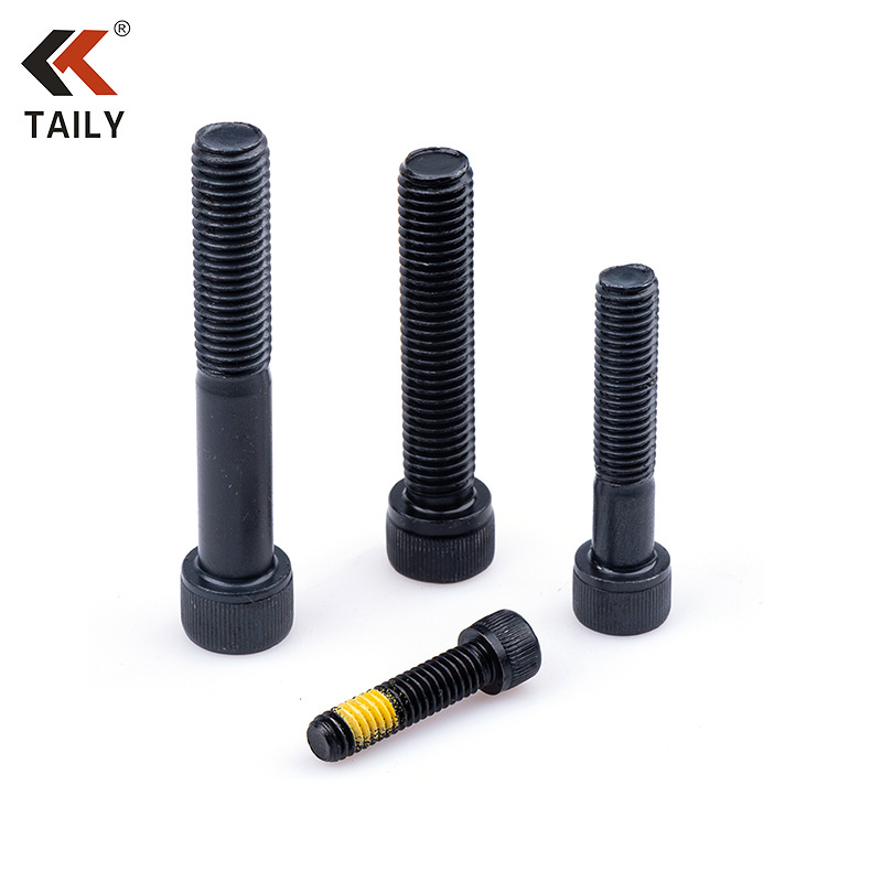 black oxide hex socket cup head screw allen bolt Scm435 hexagonal socket head cap screw 12.9