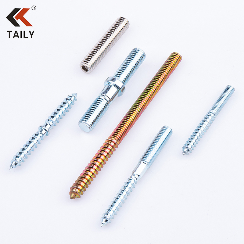 stud bolt hanger screw hanger bolt l foot stainless steel double head wood thread hanger bolt