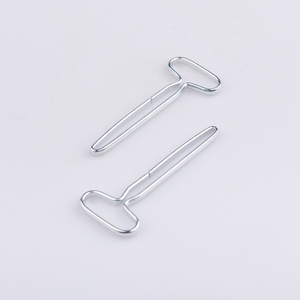 Custom Stainless Steel Harden Carbon Steel Toothpaste Squeezer Clips Bent Press Tube Keys