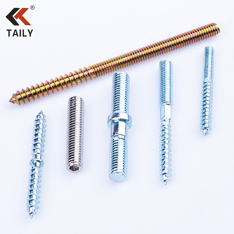 stud bolt hanger screw hanger bolt l foot stainless steel double head wood thread hanger bolt